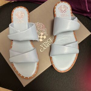 Vince Camuto light blue flats